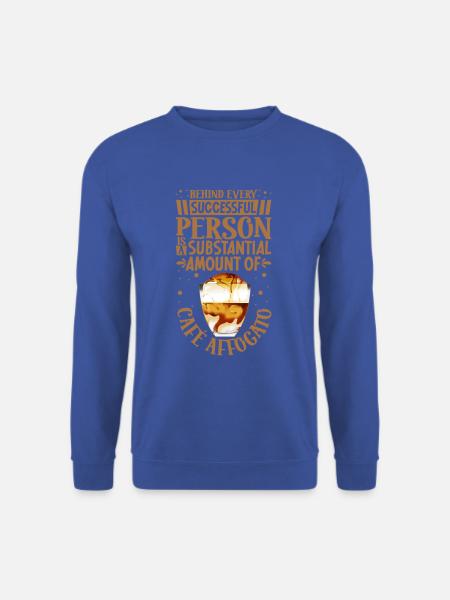 Erfolgreich nur mit Café Affogato - Unisex Pullover - Royalblau