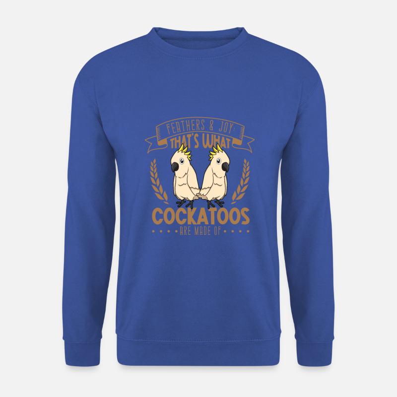 Federn und Freude - Kakadu - Unisex Pullover - Royalblau