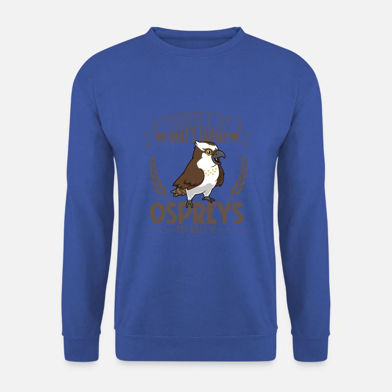 Federn und Freude - Fischadler - Unisex Pullover - Royalblau