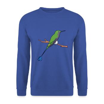 Kawaii Green-parted Flag Sylph - Unisex Sweatshirt - royal blue - Front - Alina (178cm) & Michal (187cm)