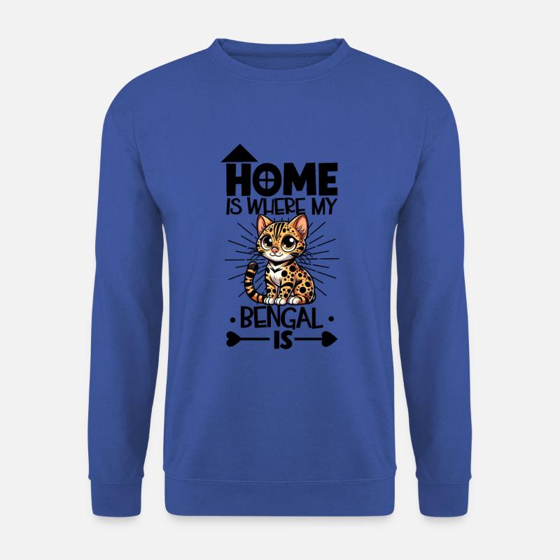 Zuhause - Bengal - Unisex Pullover - Royalblau