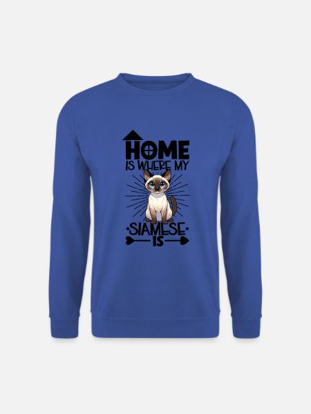 Home - Siamese Cat - Unisex Sweatshirt - royal blue