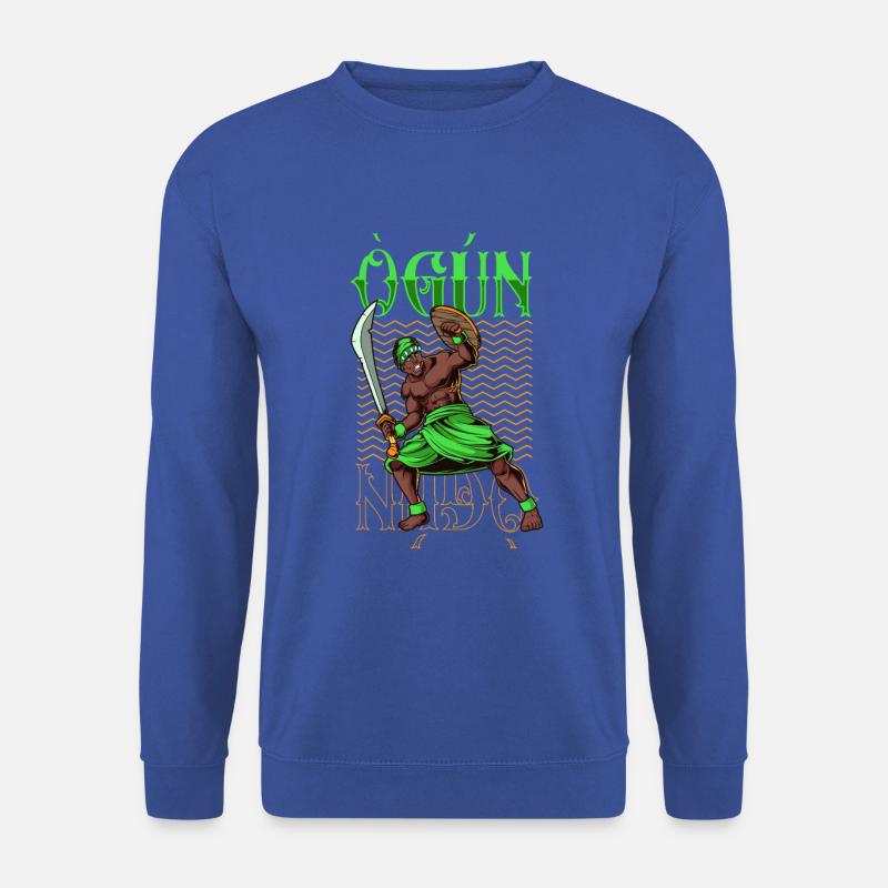 Dieu Yoruba - Ogun - Sweat-shirt Unisexe - bleu royal