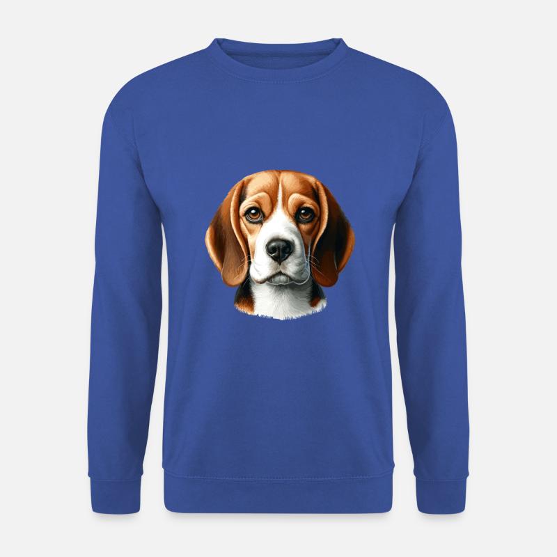 Hundegesicht - Beagle - Unisex Pullover - Royalblau