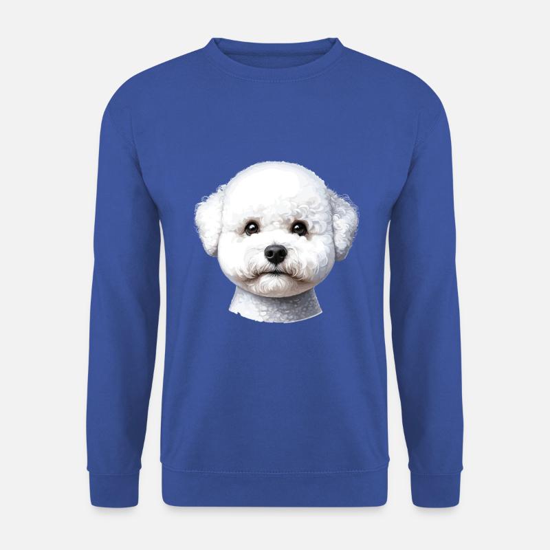 Hundegesicht - Bichon Frisé - Unisex Pullover - Royalblau