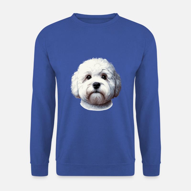 Hundegesicht - Bologneser - Unisex Pullover - Royalblau