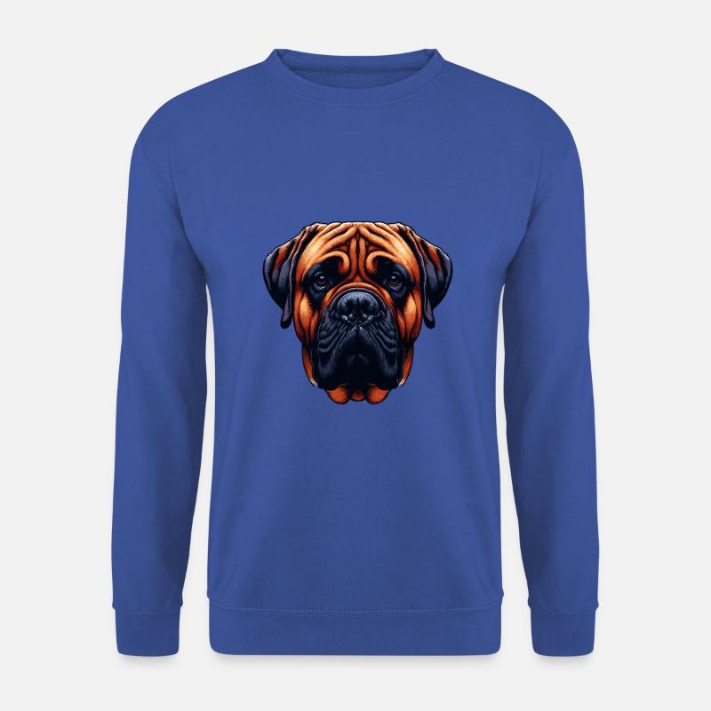 Hundegesicht - Bullmastiff - Unisex Pullover - Royalblau