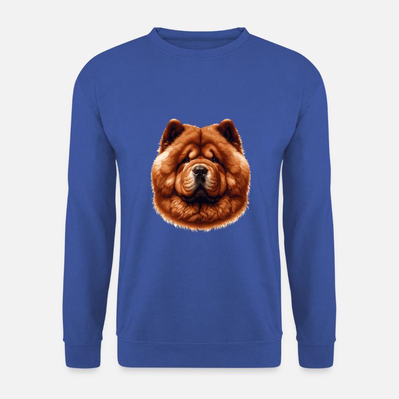 Hundegesicht - Chow Chow - Unisex Pullover - Royalblau