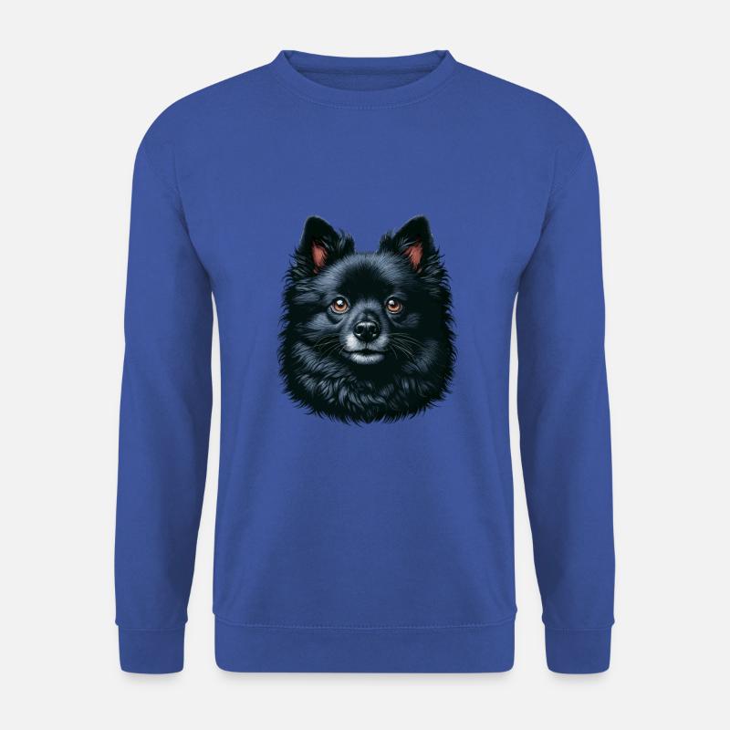 Hundegesicht - Schipperke - Unisex Pullover - Royalblau