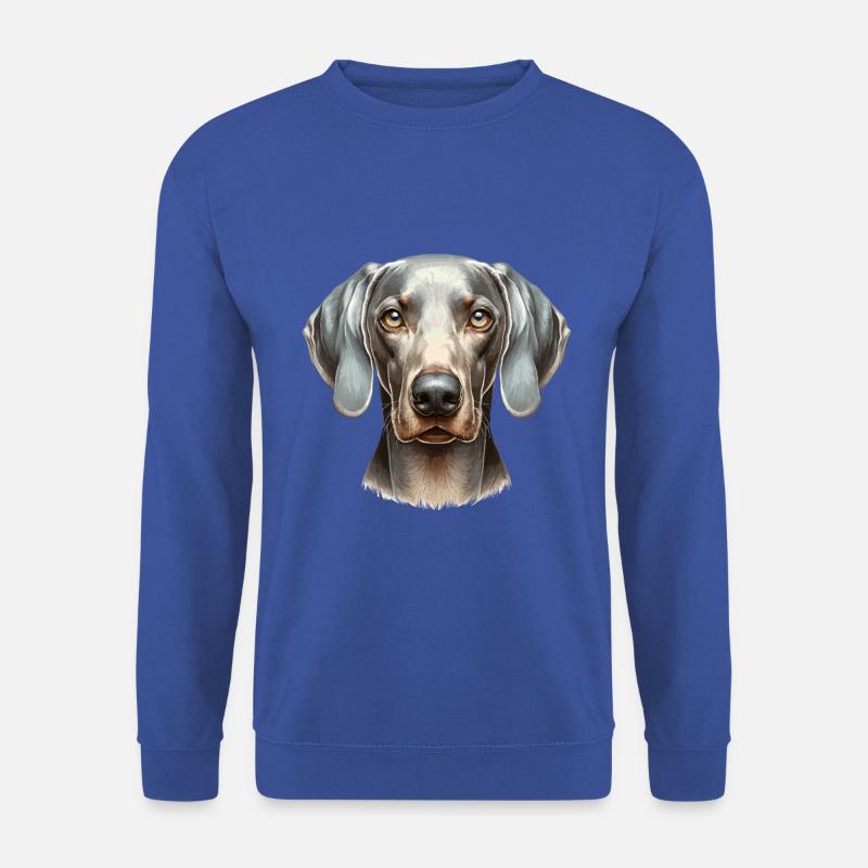 Hundegesicht - Weimaraner - Unisex Pullover - Royalblau