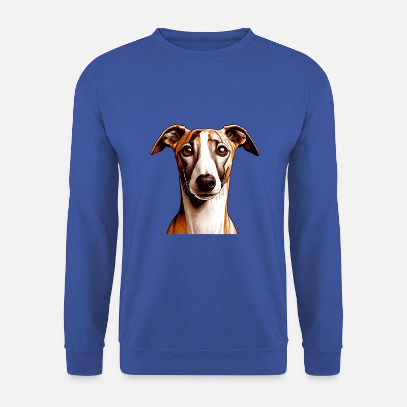Hundegesicht - Whippet - Unisex Pullover - Royalblau