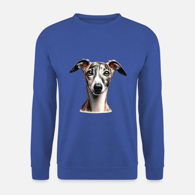 Hundegesicht - Whippet - Unisex Pullover - Royalblau