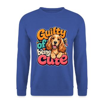 Englischer Cocker Spaniel - Unisex Pullover - Royalblau - Vorne - Alina (178cm) & Michal (187cm)