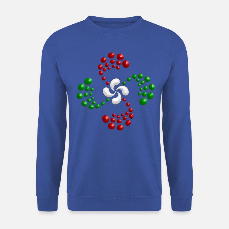Lauburu Basque Cross - Unisex Sweatshirt - royal blue