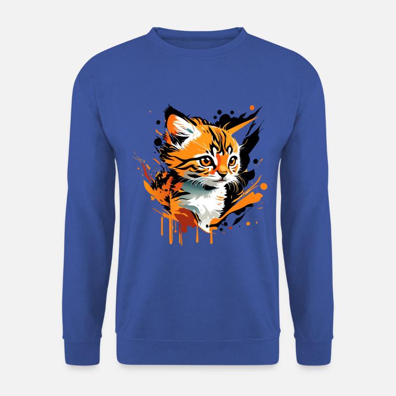 Kätzchen, Katze - Unisex Pullover - Royalblau
