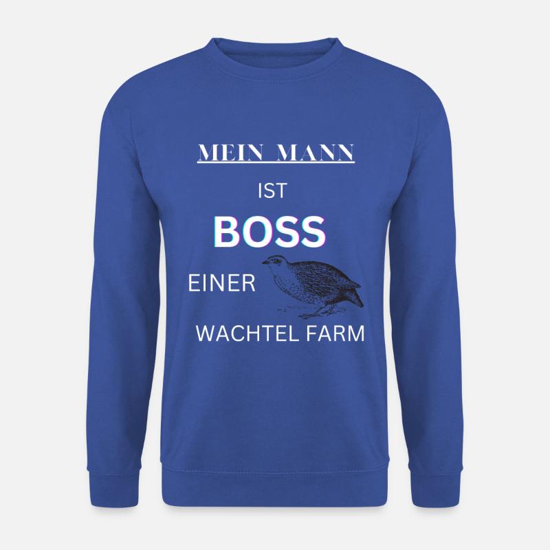 WACHTEL - Unisex Pullover - Royalblau