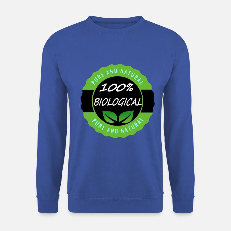 100% Bilogical Vegan - Unisex Pullover - Royalblau