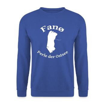 Fanø Insel Perle der Ostsee - Unisex Pullover - Royalblau - Vorne - Alina (178cm) & Michal (187cm)