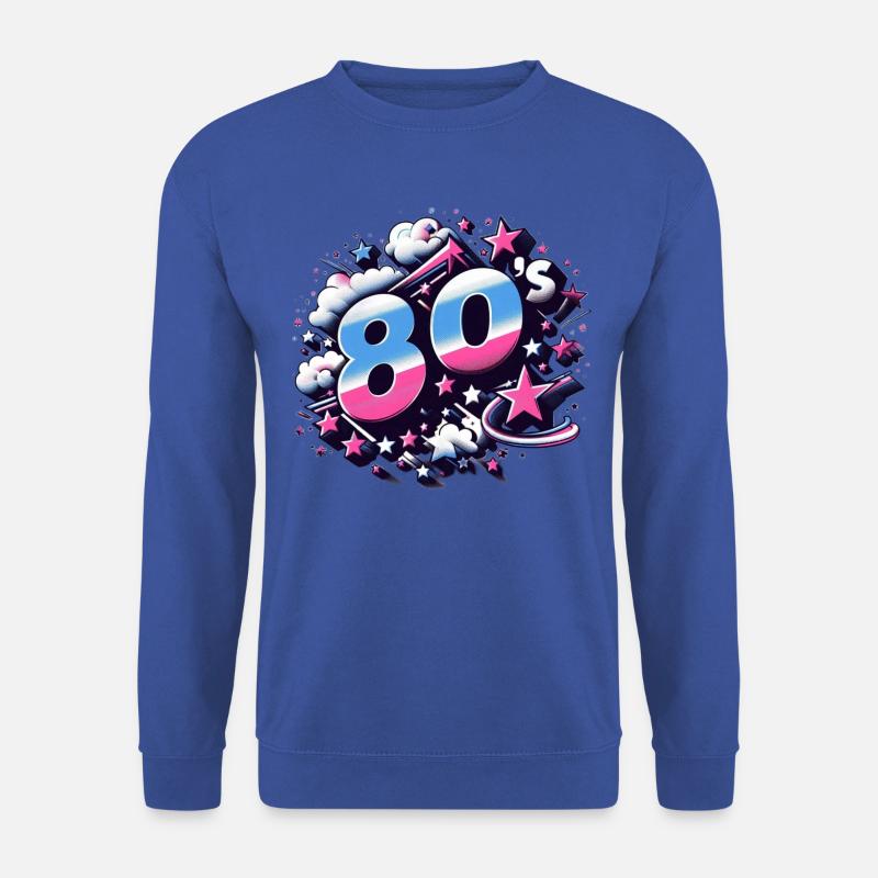 80´s - Unisex Pullover - Royalblau
