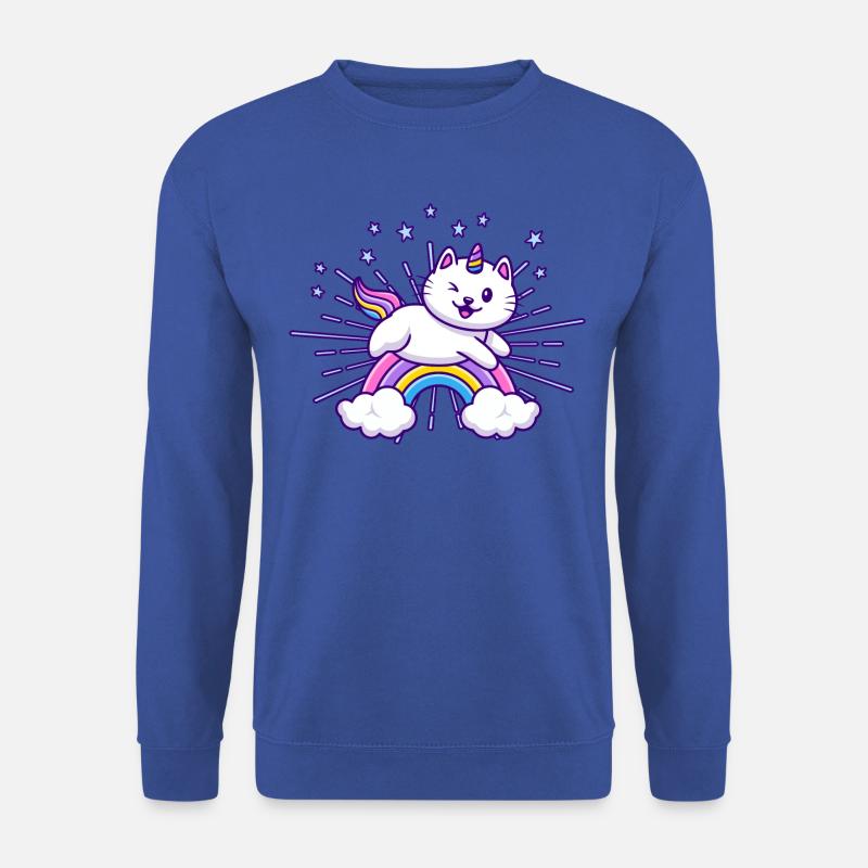Katzen Einhorn - Unisex Pullover - Royalblau