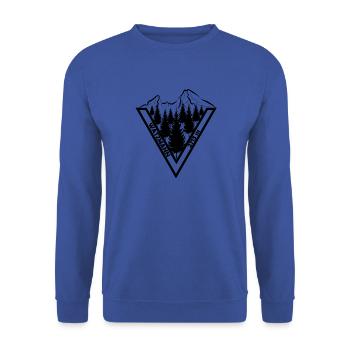 Berg Watzmann - Unisex Sweatshirt - royal blue - Front - Alina (178cm) & Michal (187cm)