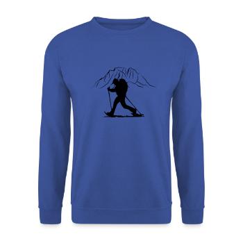 Raquette - Sweat-shirt Unisexe - bleu royal - Devant - Alina (178cm) & Michal (187cm)