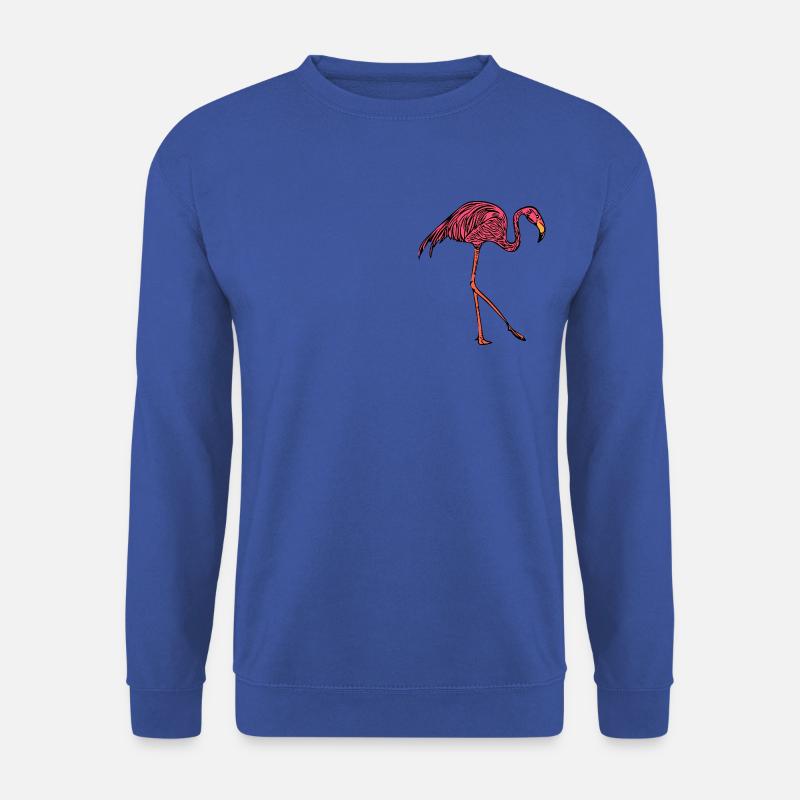 Flamingo - Unisex Pullover - Royalblau