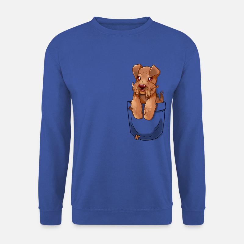 Taschen-niedlicher Welshie Welsh Terrier Dog - Unisex Pullover - Royalblau