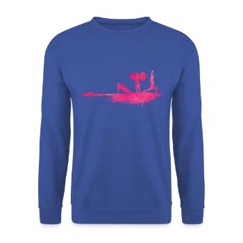 Sport Frauen Gruppe - Unisex Pullover - Royalblau - Vorne - Alina (178cm) & Michal (187cm)