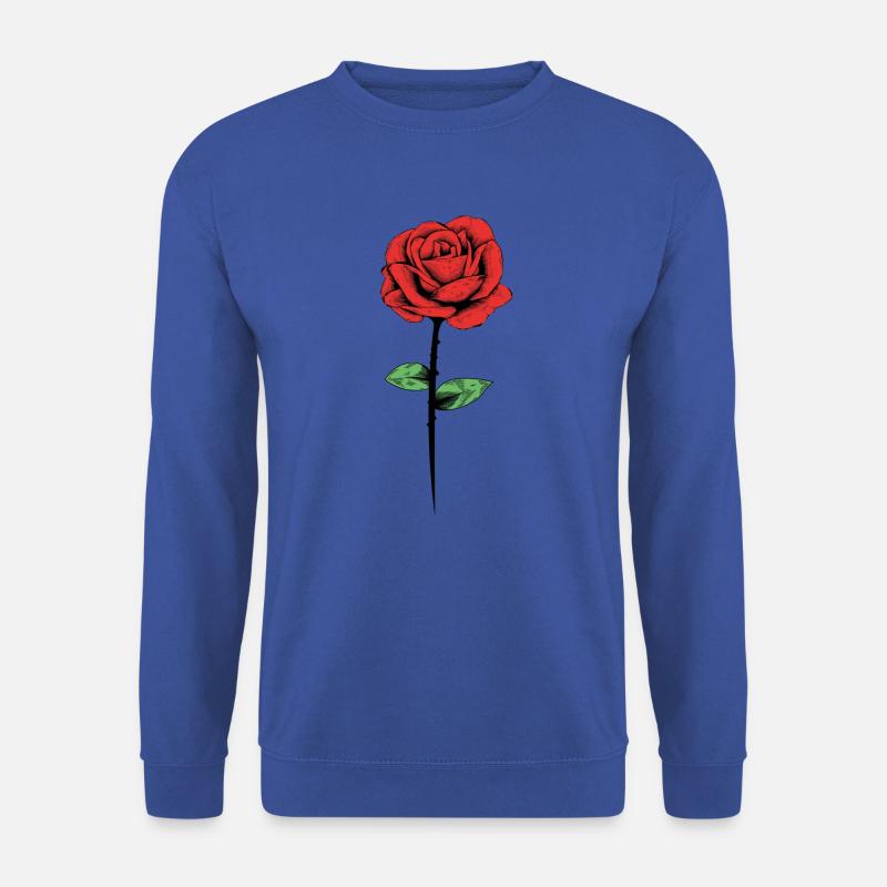 rose blume - Unisex Pullover - Royalblau