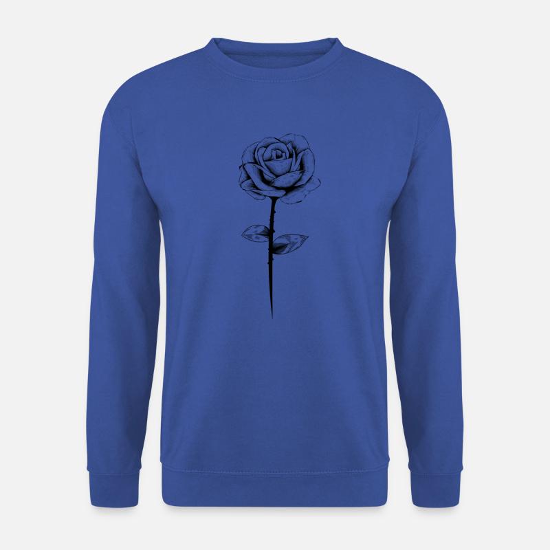 rose blume - Unisex Pullover - Royalblau