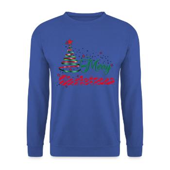 Christmas Stardust - Unisex Sweatshirt - royal blue - Front - Alina (178cm) & Michal (187cm)