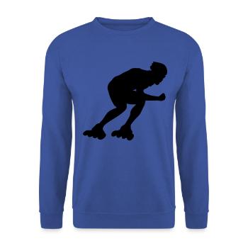 inline skating - Unisex Pullover - Royalblau - Vorne - Alina (178cm) & Michal (187cm)
