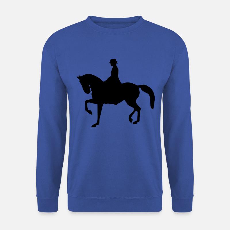 dressur reiterin pferd - Unisex Pullover - Royalblau