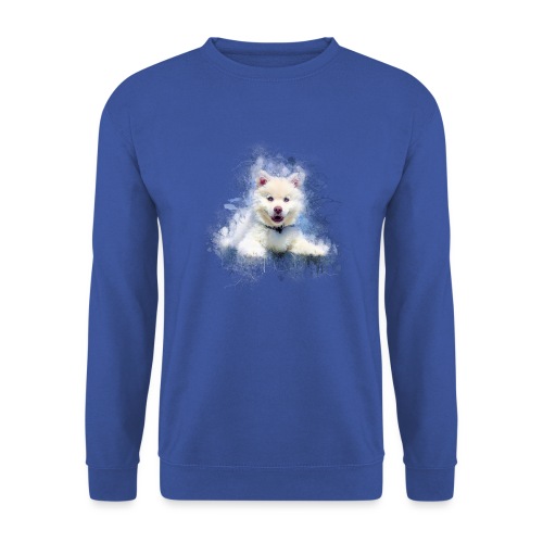 Husky sibérien Blanc chiot mignon -by- Wyll-Fryd - Sweat-shirt Unisexe