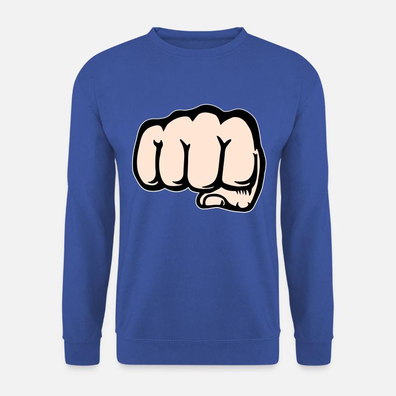 Fist hand icon front - Unisex Sweatshirt - royal blue