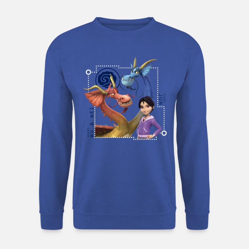 Dragons – Die 9 Welten Jun Wong Mit Wu & Wei - Unisex Pullover - Royalblau