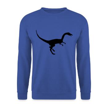 Coelophysis dinosaure silhouette - Sweat-shirt Unisexe - bleu royal - Devant - Alina (178cm) & Michal (187cm)