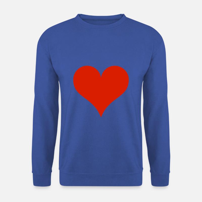 Heart Red - Unisex Pullover - Royalblau