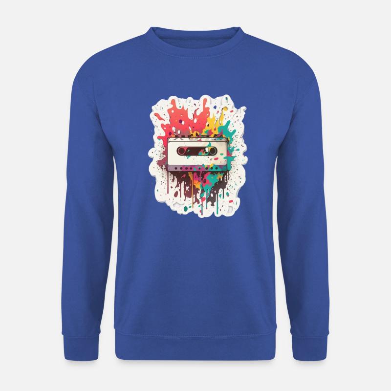 Kassetten-Farbexplosion - Unisex Pullover - Royalblau
