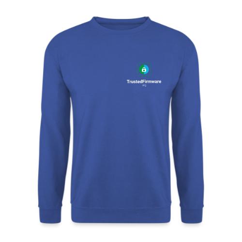 TrustedFirmware Logo vertical white - Unisex Sweatshirt
