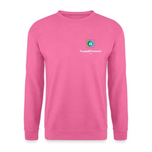 TrustedFirmware Logo vertical white - Unisex Sweatshirt