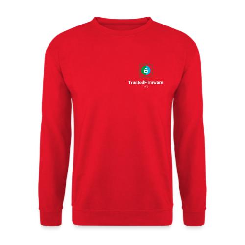 TrustedFirmware Logo vertical white - Unisex Sweatshirt