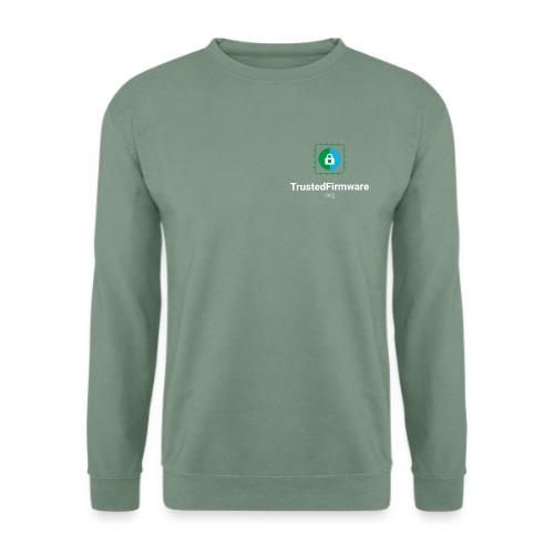 TrustedFirmware Logo vertical white - Unisex Sweatshirt