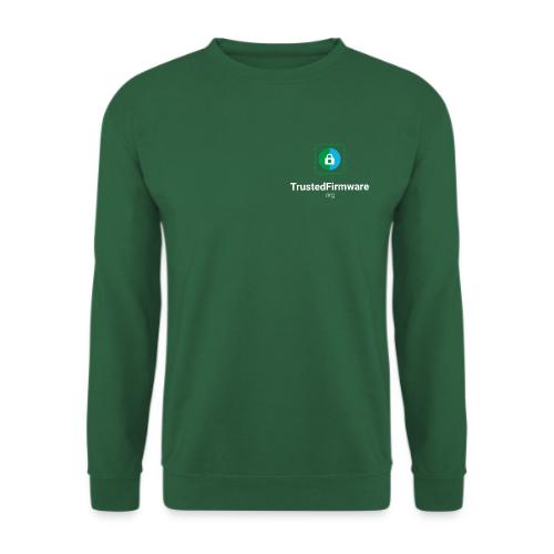 TrustedFirmware Logo vertical white - Unisex Sweatshirt