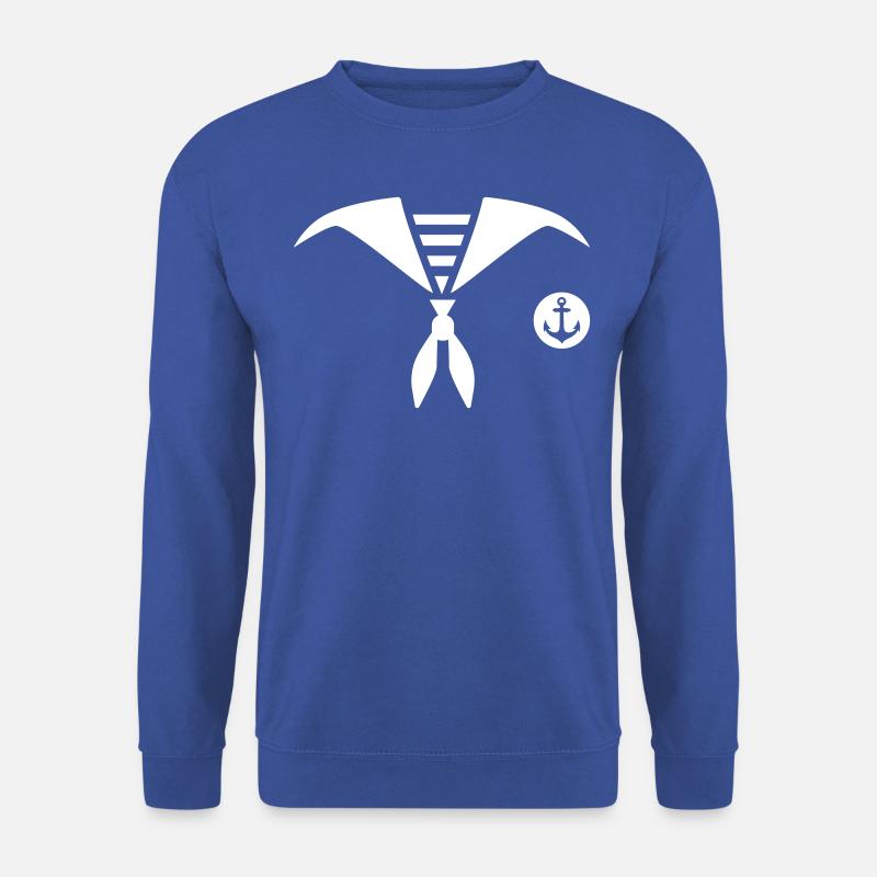 Matrose Kostüm Seefahrer Matrosenkostüm Uniform - Unisex Pullover - Royalblau