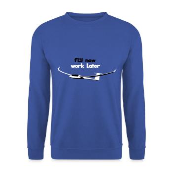 Glider Gliding Glider Glider Pilot Pilot - Unisex Sweatshirt - royal blue - Front - Alina (178cm) & Michal (187cm)