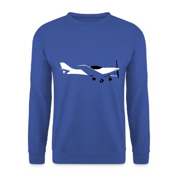 vl3 Ultraleichtflugzeug UL Pilot Flugzeug - Unisex Pullover - Royalblau - Vorne - Alina (178cm) & Michal (187cm)