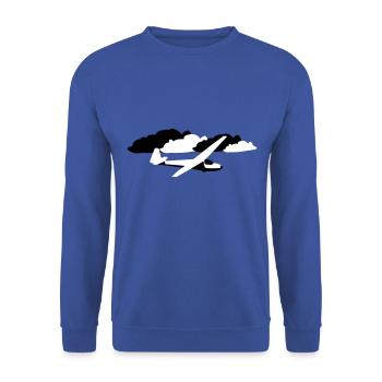 Glider Glider Flying Glider Pilot Ka6 - Unisex Sweatshirt - royal blue - Front - Alina (178cm) & Michal (187cm)