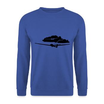 Glider Glider Glider Pilot Pilot - Unisex Sweatshirt - royal blue - Front - Alina (178cm) & Michal (187cm)